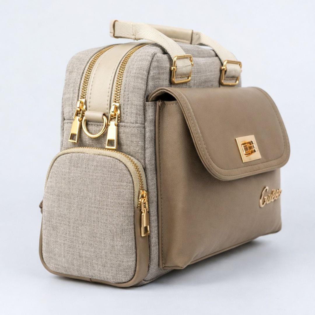 حقيبة الكروس واليد العصرية بجيب أمامي كلاسيكي، وجوانب عملية